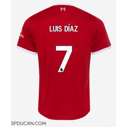 Muški Nogometni Dres Liverpool Luis Diaz #7 Domaci 2023-24 Kratak Rukav